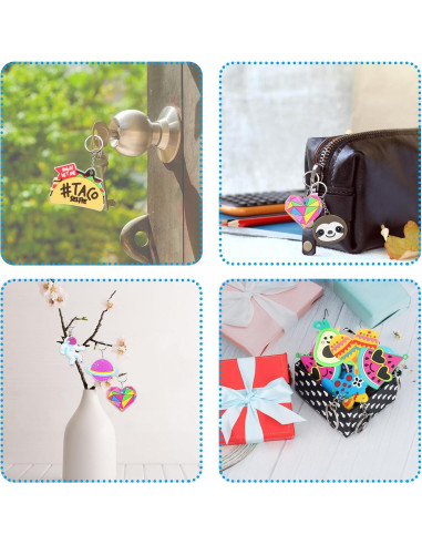 58 Llaveros de Silicona para Niños Hazms - Fiesta Cumpleaños