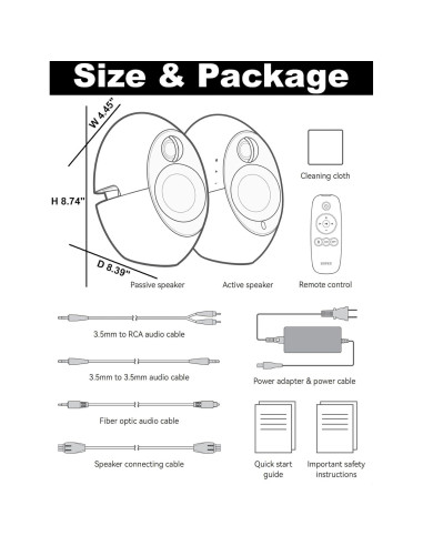 Altavoces Edifier e25HD 74W Hi-Res Bluetooth 5.3 con Control Remoto