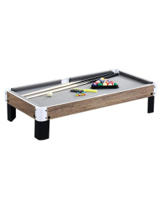 Mesa de Billar Mini Ovewibi 101.6x50.8cm Verde/Gris