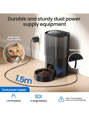 Dispensador Automático de Comida y Agua Evoliq 3L 5G WiFi