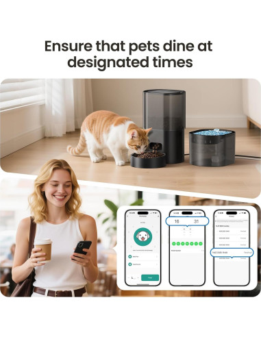 Dispensador Automático de Comida y Agua Evoliq 3L 5G WiFi