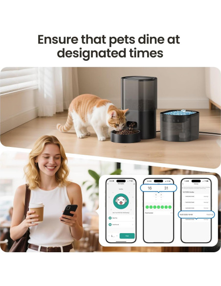 Dispensador Automático de Comida y Agua Evoliq 3L 5G WiFi