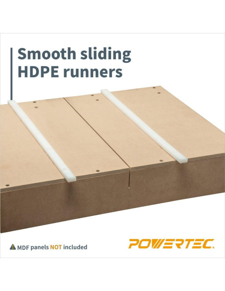 Barra de Inglete POWERTEC 71793 HDPE 8PK 17" para Sled