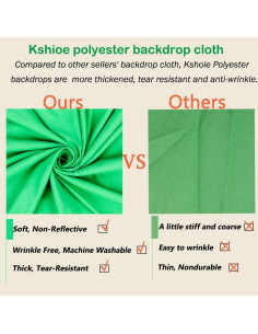 Kit de Iluminación Continua Kshioe 800W 5500K con Soporte y Fondos 2