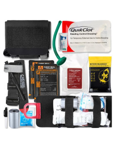 Kit de Trauma EDC Everlit Negro con Torniquete CAT Gen-7