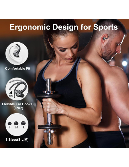 Auriculares Inalámbricos Bluetooth 5.3 VKROBAG V90 IP7 48h