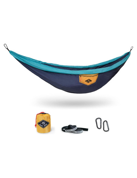 Hamaca Suparpine I WHTE MOSS Individual Azul Profundo