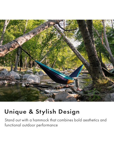 Hamaca Suparpine I WHTE MOSS Individual Azul Profundo