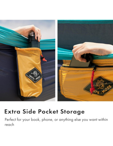 Hamaca Suparpine I WHTE MOSS Individual Azul Profundo