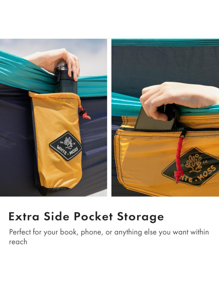 Hamaca Suparpine I WHTE MOSS Individual Azul Profundo