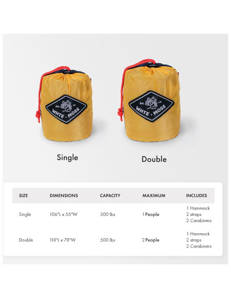 Hamaca Suparpine I WHTE MOSS Individual Azul Profundo