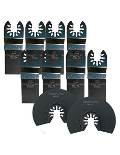 Cuchillas Multiherramienta MTP 10pc Bi-Metal Liberación Rápida