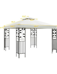 Cubierta de Reemplazo para Gazebo 10x10 ft FRTZAL - Impermeable UV 2
