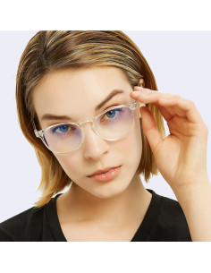 Gafas bloqueadoras luz azul FEIYOLD unisex 2 paquetes 2