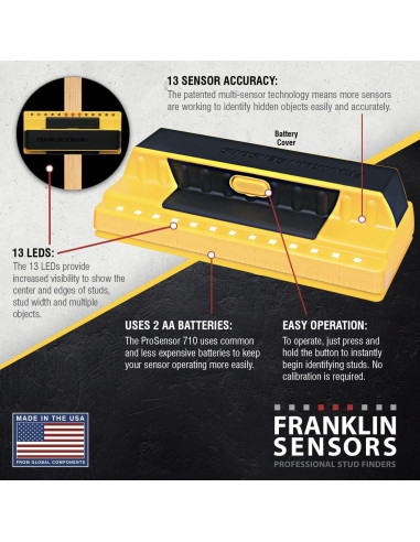 Buscador de Vigas Franklin Sensors ProSensor 710 Amarillo