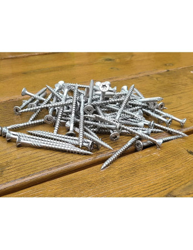 Tornillos para Tablones Saberdrive 1/4" x 5" - 234 Piezas