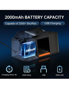 Barajador Automático de Cartas CARDSPIN XPJ2F-JY-USB-02 2 Barajas 2