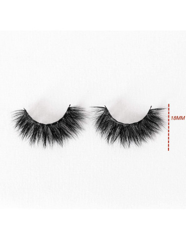 Pestañas Falsas Newcally 3D 18mm Dramáticas - Paquete 10 Pares