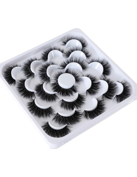 Pestañas Falsas Newcally 3D 18mm Dramáticas - Paquete 10 Pares Pestañas Falsas Newcally 3D 18mm Dramáticas - Paquete 10 Pares