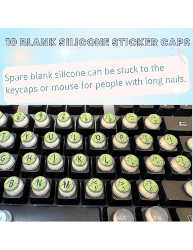 Burbujas de Teclado Silicona LikoSpark 72pcs Kiwifruit