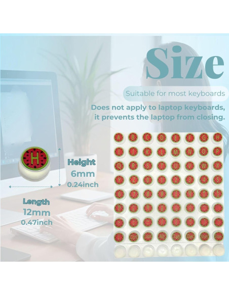 Burbujas de Teclado Silicona LikoSpark 72pcs Kiwifruit