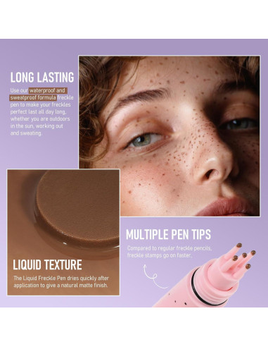 Bolígrafo de Sello de Pecas FREEORR - Líquido Impermeable 1.5g