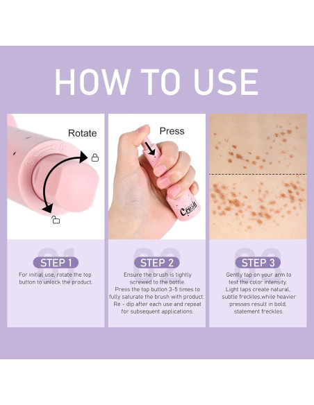 Bolígrafo de Sello de Pecas FREEORR - Líquido Impermeable 1.5g