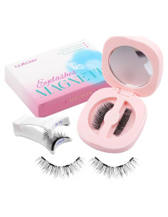 Pestañas Magnéticas GEMERRY A01 con Aplicador Sin Pegamento