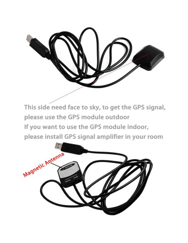 Receptor GPS USB VK-162 G-Mouse 2PCS Antena Externa 121.9g