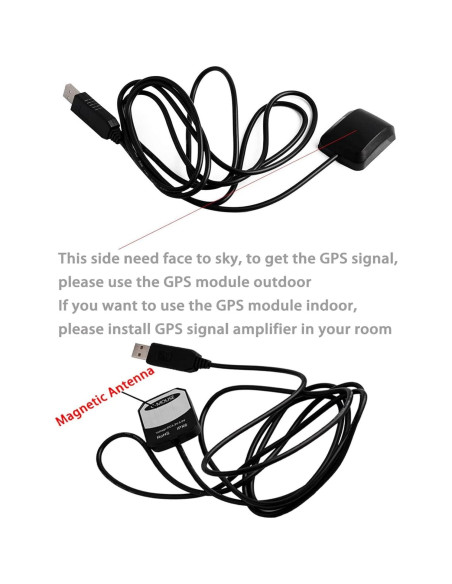 Receptor GPS USB VK-162 G-Mouse 2PCS Antena Externa 121.9g