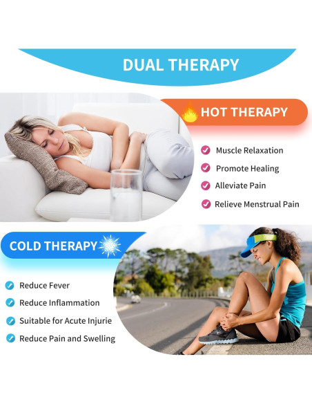 Paquete de 12 Paquetes de Hielo Reutilizables HROOSE Azul