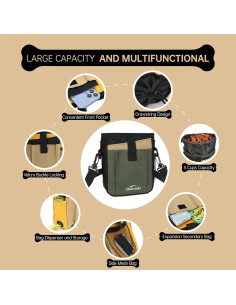 Bolsa de Golosinas para Perros Sharmila - Impermeable Verde 2