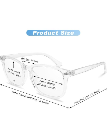 Gafas de Luz Azul NZKNP para Hombre y Mujer - Protección Ocular