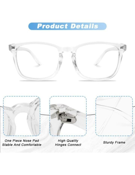Gafas de Luz Azul NZKNP para Hombre y Mujer - Protección Ocular