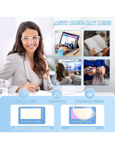 Gafas de Luz Azul NZKNP para Hombre y Mujer - Protección Ocular