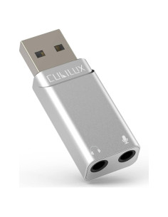 Adaptador de Sonido Estéreo USB Cubilux 96KHz/24bit para PC y PS5