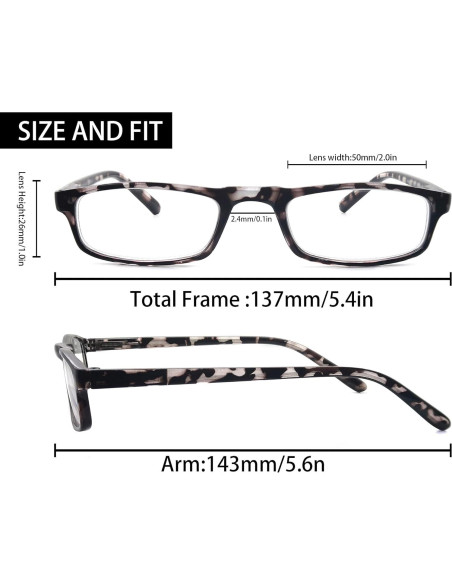 Gafas de Lectura MODFANS para Mujeres y Hombres 1.0x Gafas de Lectura MODFANS para Mujeres y Hombres 1.0x