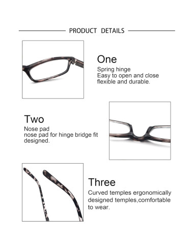 Gafas de Lectura MODFANS para Mujeres y Hombres 1.0x