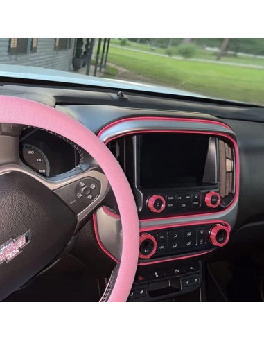 Moldura Decorativa Rosa TIKUN TECH 7.01m para Autos