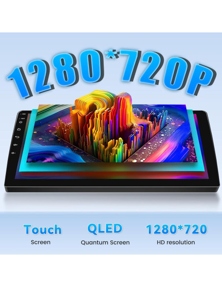 Radio de Coche Roinvou para Toyota Venza 2008-2016, 9" HD, Carplay Inalámbrico, Android Auto, Bluetooth 5.0