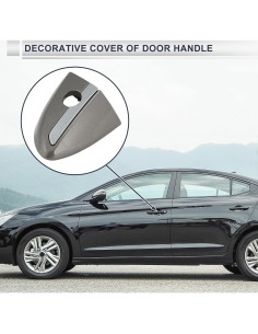 Cubierta Cilindro Bloqueo Manija Puerta Delantera Izquierda RATCHROLL ABS Gris 2