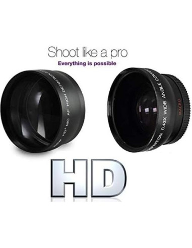 Juego de Lentes Gran Angular y Telefoto 2.2X Pro Ser para Sony