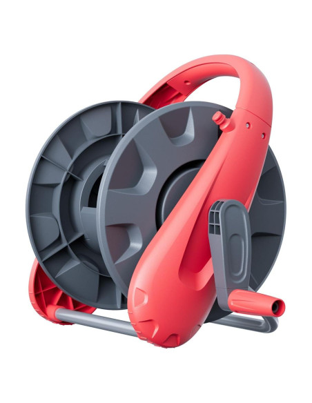 Carro de Carrete de Manguera Hamirah 30m Rojo Plástico