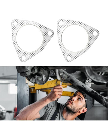 Juego de Juntas de Escape Junecarp 3" Triple Agujero Alta Calidad