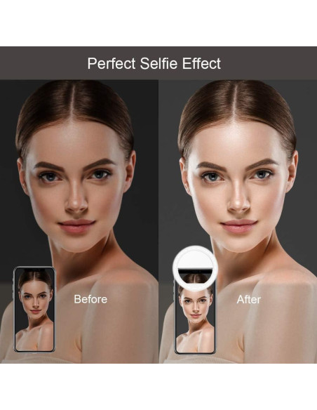 Anillo de Luz para Selfie QIAYA con 36 LED y 3 Modos de Brillo