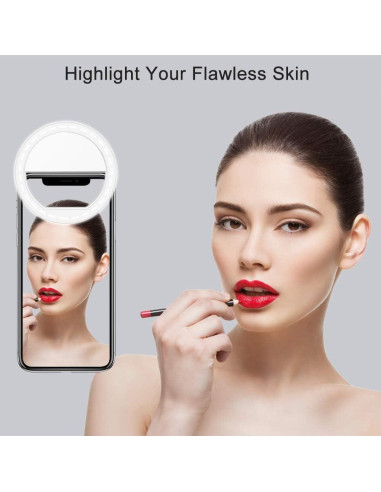 Anillo de Luz para Selfie QIAYA con 36 LED y 3 Modos de Brillo