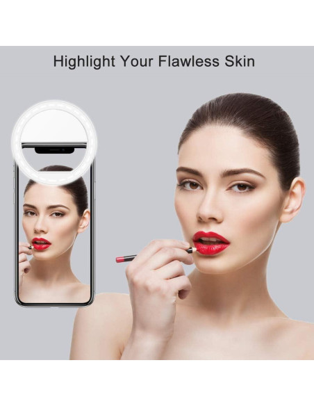 Anillo de Luz para Selfie QIAYA con 36 LED y 3 Modos de Brillo