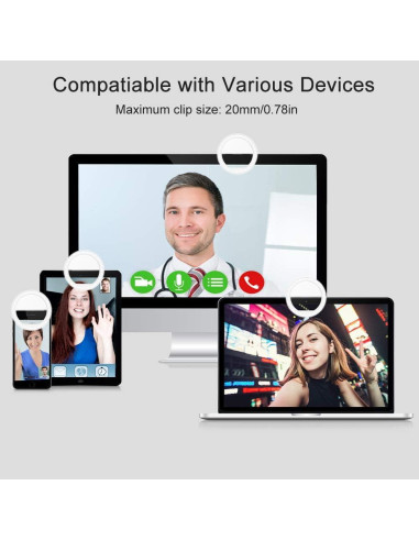 Anillo de Luz para Selfie QIAYA con 36 LED y 3 Modos de Brillo