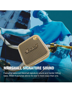 Altavoz Portátil Bluetooth Marshall Willen II - Crema, 17h Batería 2