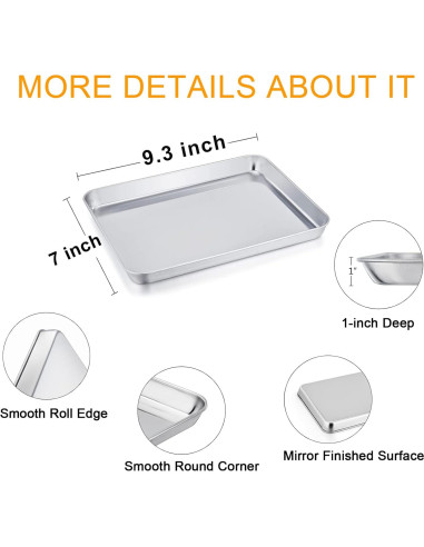 Juego de bandeja y rejilla para horno tostador TeamFar 23.6x17.8cm